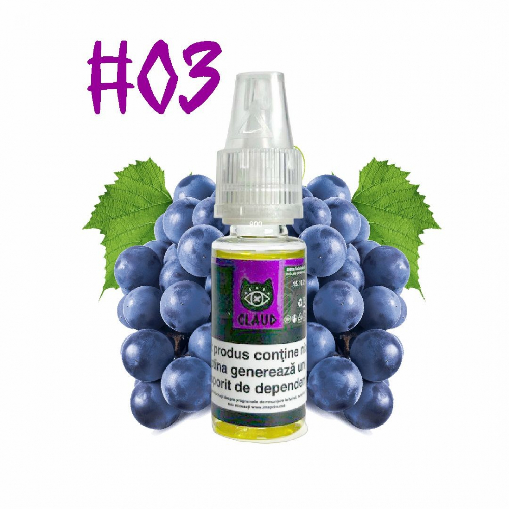 E-Liquid CLAUD 10ml. Grape # 3 E-Liquid CLAUD 10ml. Grape # 3