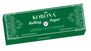 Rolling paper 50 Green cut corner