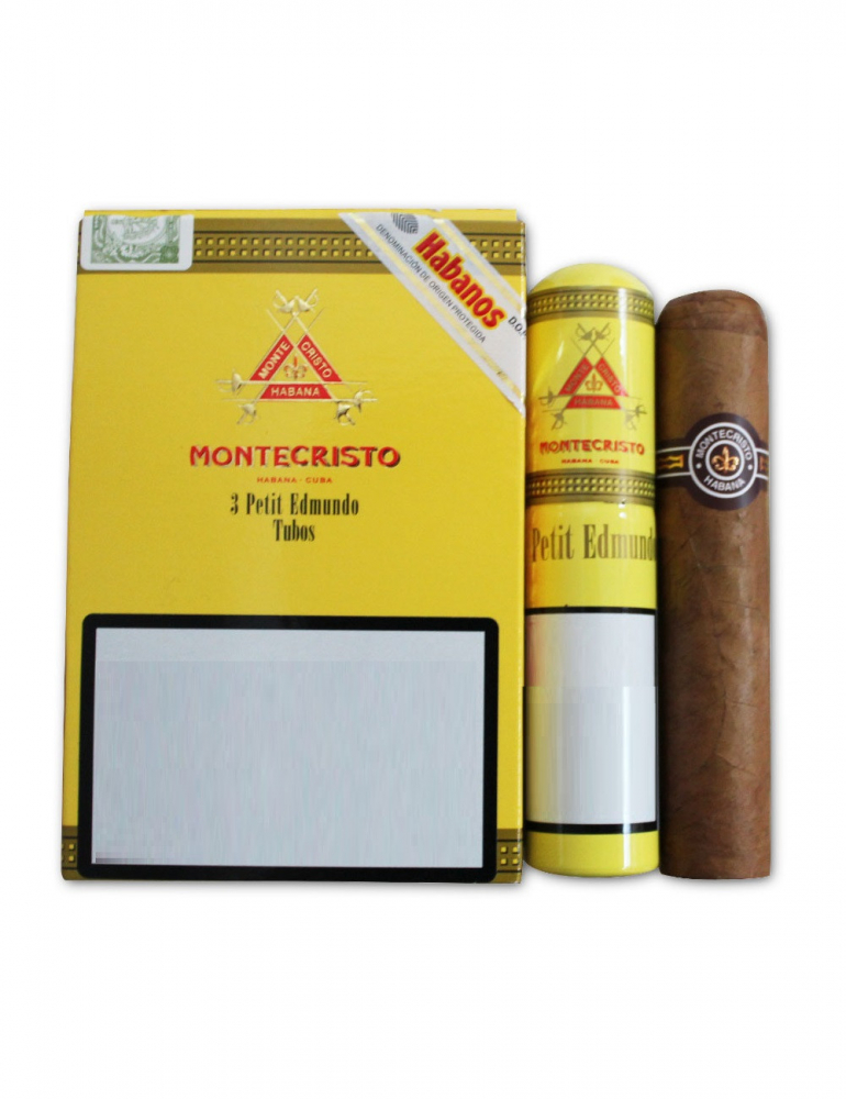 Trabucuri Montecristo Edmundo tubos (pachet 3, pachet (3 buc))