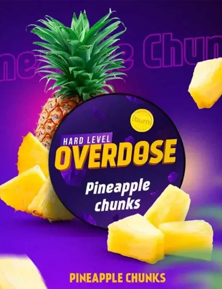 Overdose Pineapple Chunks (Pinapl Chunks) 100 gr., , buc Overdose Pineapple Chunks (Pinapl Chunks) 100 gr., , buc