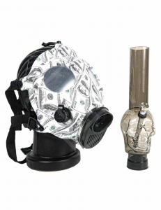 Amsterdam Dollar Gas Bong Mask Amsterdam Dollar Gas Bong Mask