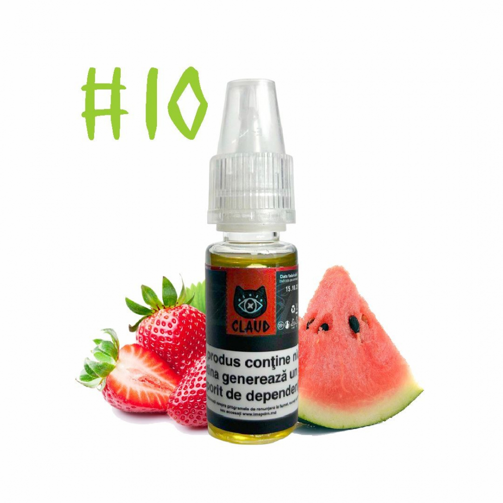 E-Liquid CLAUD 10ml. Strawberry Watermelon # 10