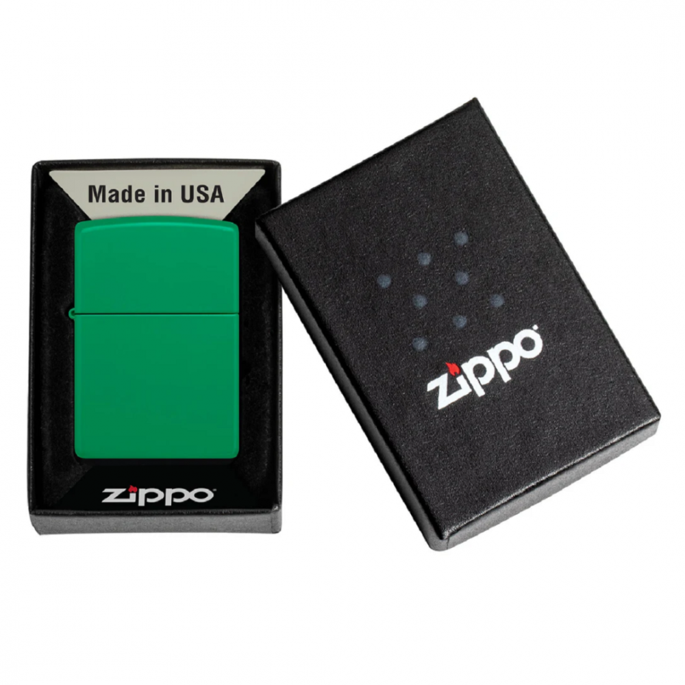ZIPPO ���������  Regular Grass Green Matte 629