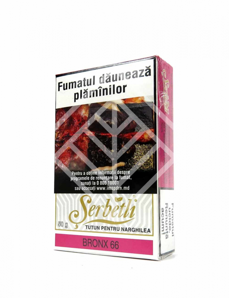 Tutun p-u narghilea SERBETLI 50GR BRONX 66 Tutun p-u narghilea SERBETLI 50GR BRONX 66