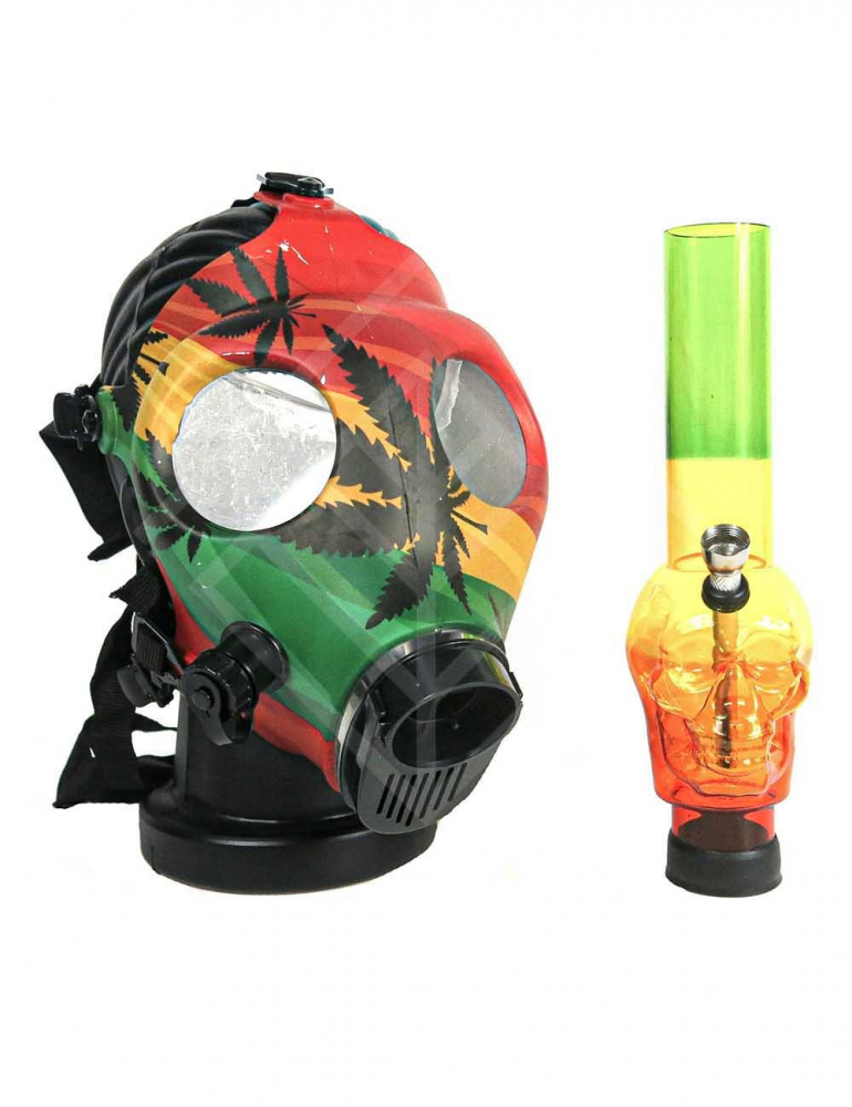 AMSTERDAM RASTA GAS BONG MASK AMSTERDAM RASTA GAS BONG MASK