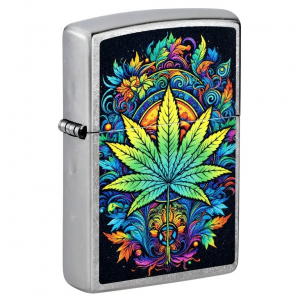 46575 207 Zippo Captivating Cannabis Design