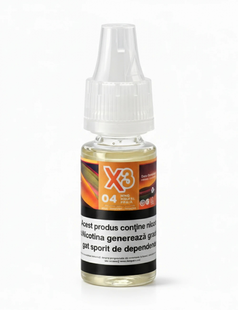 X3 E-Liquid 10 ml. Mango pineapple papaya #4 X3 E-Liquid 10 ml. Mango pineapple papaya #4