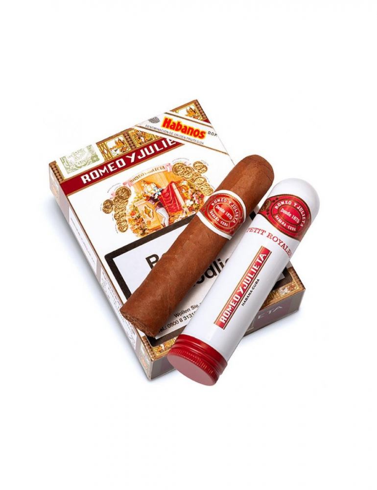 Trabucuri  Romeo & Julieta Petit Royales tubos (pachet 3, pachet (3 buc.))