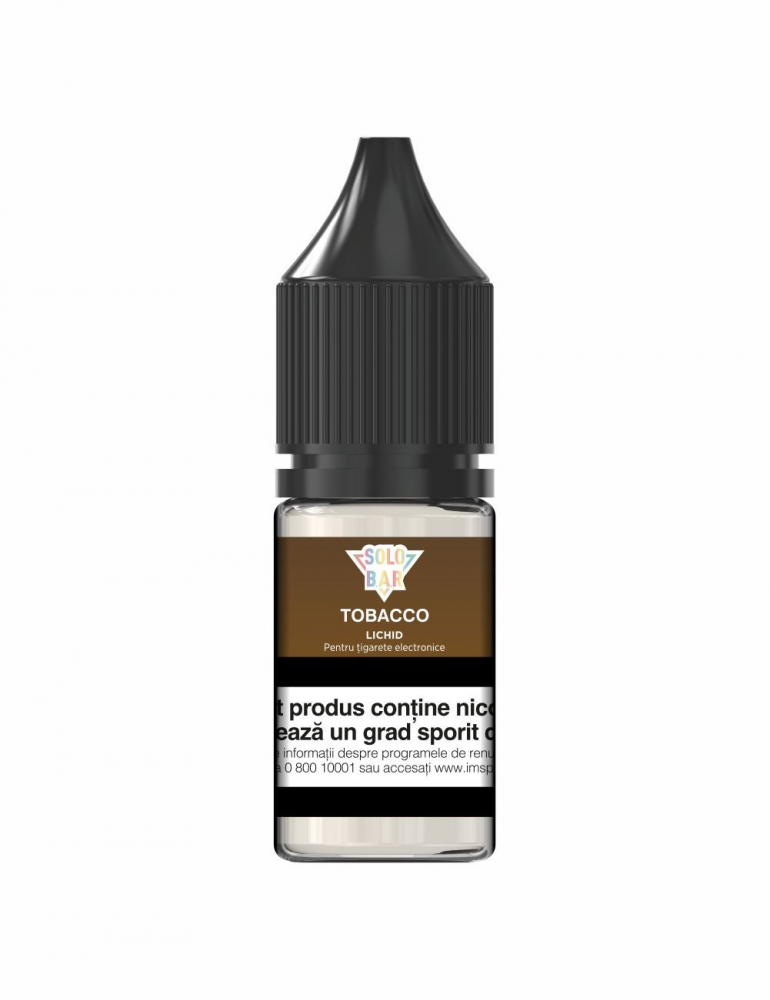SOLOBAR E-Liguid 10ml Tobacco SOLOBAR E-Liguid 10ml Tobacco