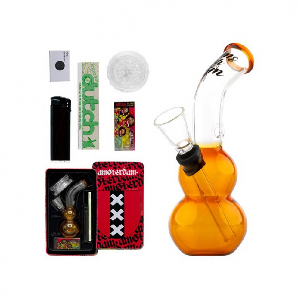 Bong giftset with 1 x Bomg - 1 x Grinder - x lighter - 5 x screen Bong giftset with 1 x Bomg - 1 x Grinder - x lighter - 5 x screen
