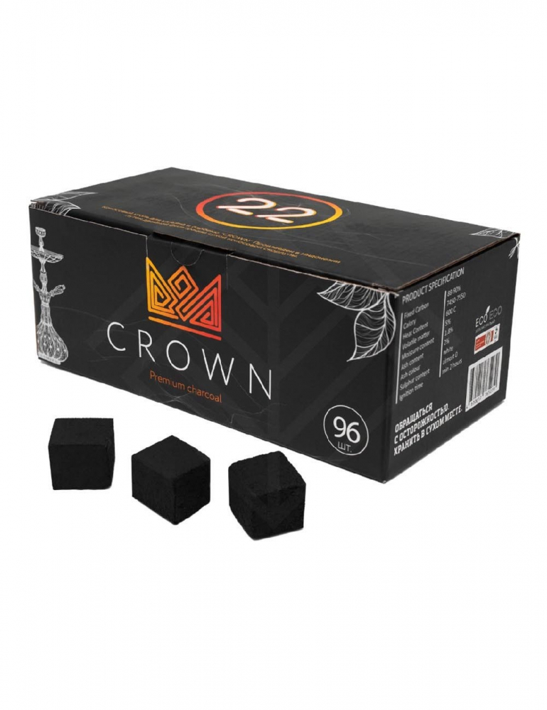 Уголь для каьяна | Crown 22mm Уголь для каьяна | Crown 22mm
