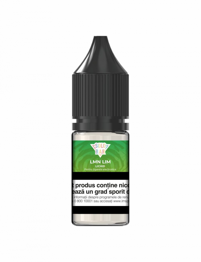 SOLOBAR E-Liguid 10ml Lemon Lime SOLOBAR E-Liguid 10ml Lemon Lime