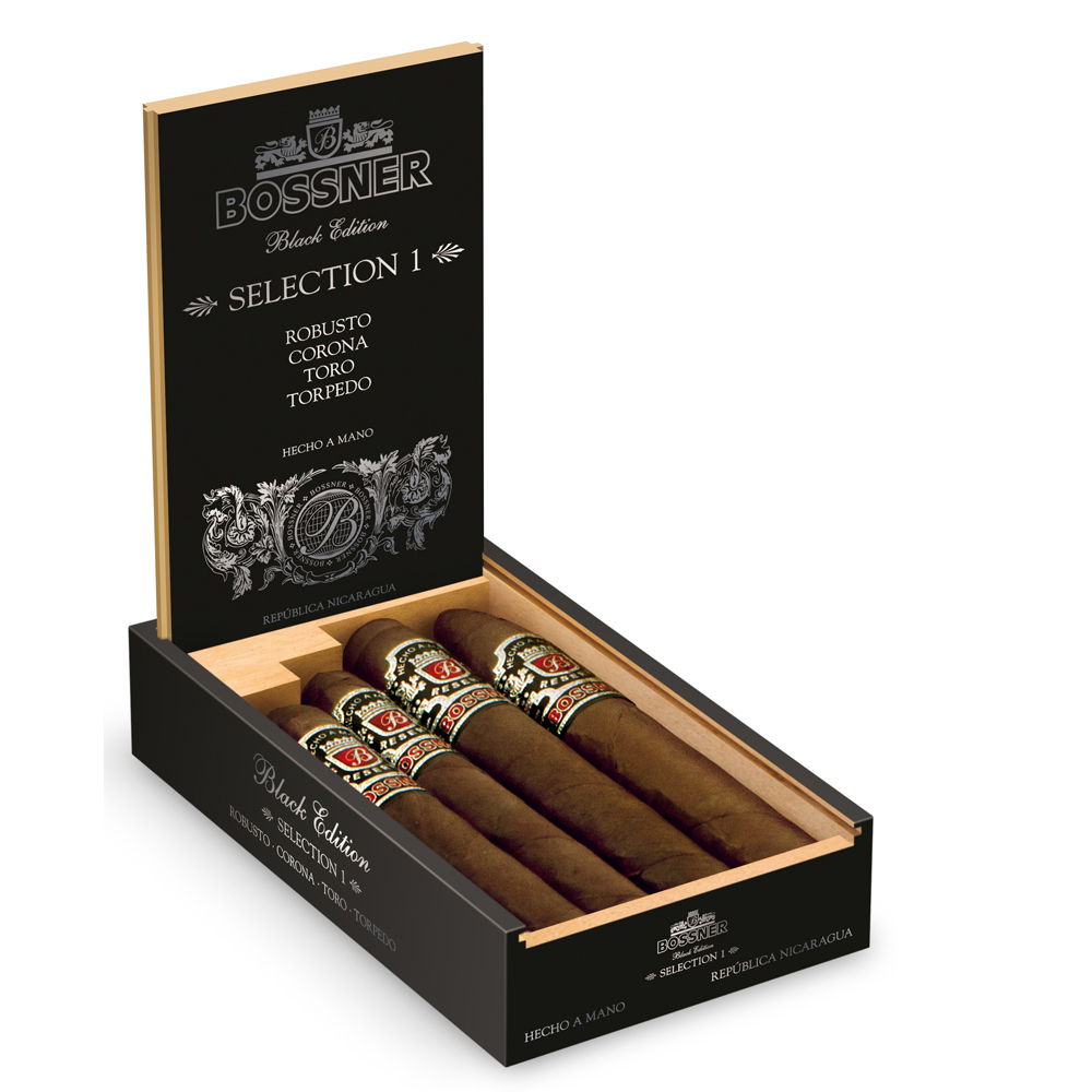 Trabucuri Bossner #063 Black Edition Selection 1 x 4 (WBox for 4/ Набор 4 из 4 ) Trabucuri Bossner #063 Black Edition Selection 1 x 4 (WBox for 4/ Набор 4 из 4 )