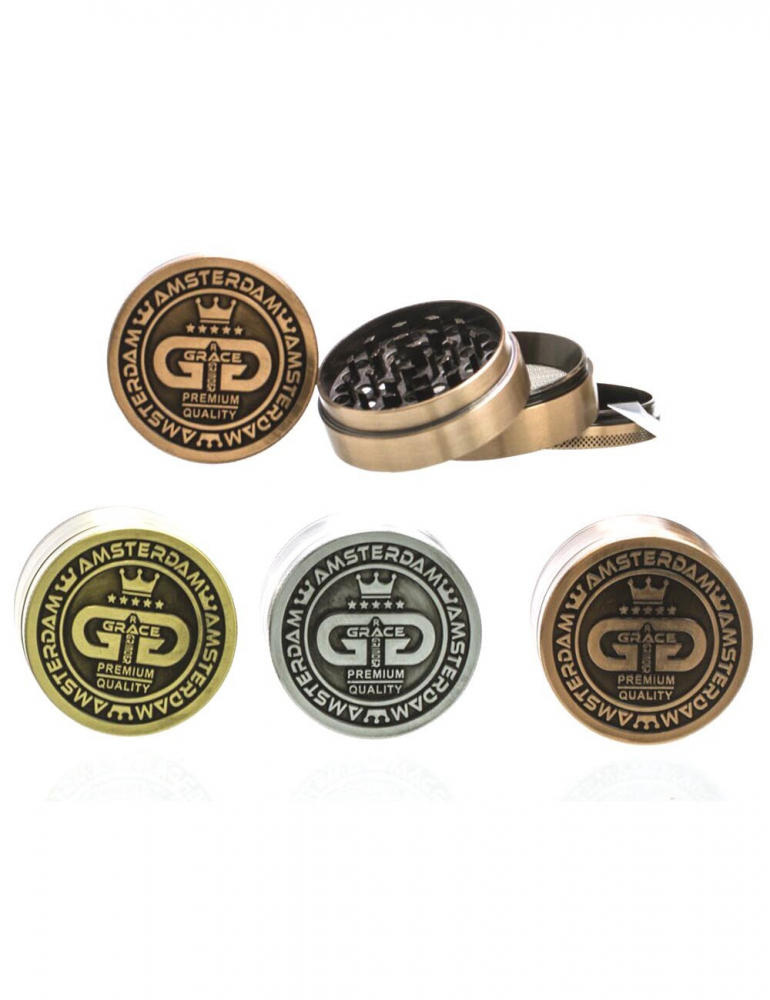 Grinder Grace Glass Amsterdam| 4 part 0.63 mm - Mixed Colors Grinder Grace Glass Amsterdam| 4 part 0.63 mm - Mixed Colors