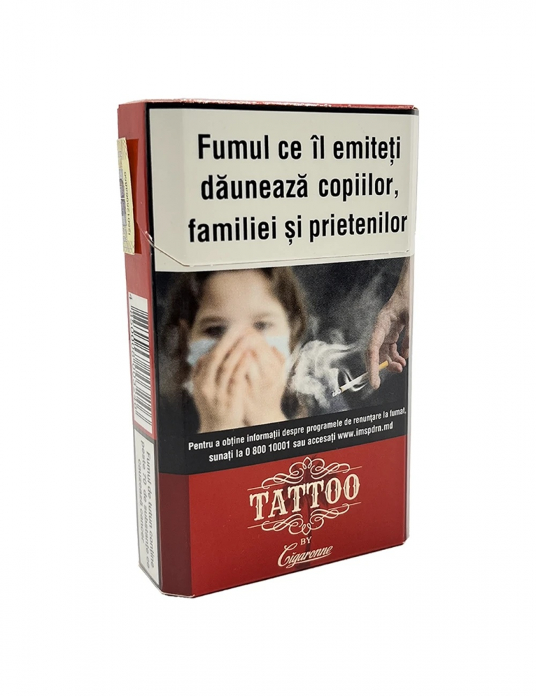 Tigari de foi Tattoo King Size Red (Cherry) Tigari de foi Tattoo King Size Red (Cherry)