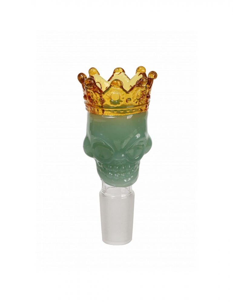 Grace Glass | Skull King Bowl-Green- SG:18.8mm Grace Glass | Skull King Bowl-Green- SG:18.8mm