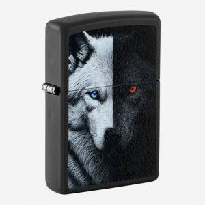 46694 218 Zippo Two Wolves Design