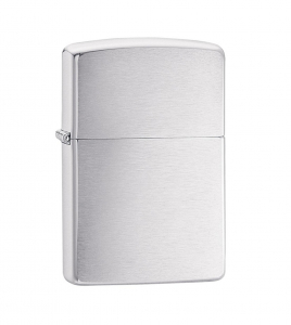 200 Zippo REG Brushed Finish Chrome 