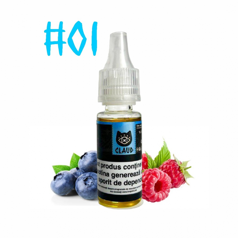 E-Liquid CLAUD 10ml. Blueberry Razz # 1