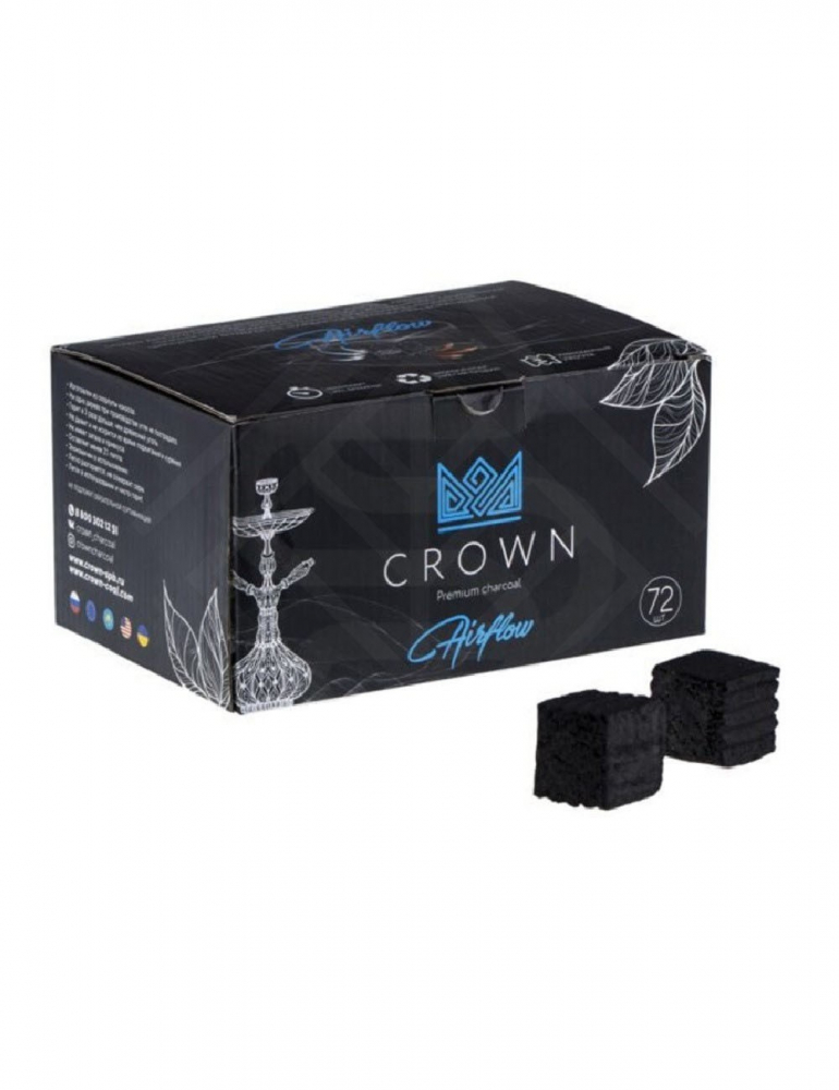 Уголь для каьяна | Crown Airflow 25mm 1kg Уголь для каьяна | Crown Airflow 25mm 1kg