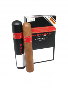 Trabucuri Partagas Seria D No.4 tubos (pachet 3,pachet (3 buc.))