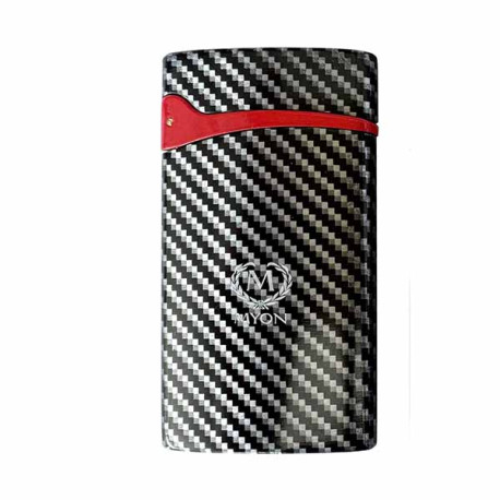 Зажигалка MYON SUPER FLAT CARBON AND RED Зажигалка MYON SUPER FLAT CARBON AND RED