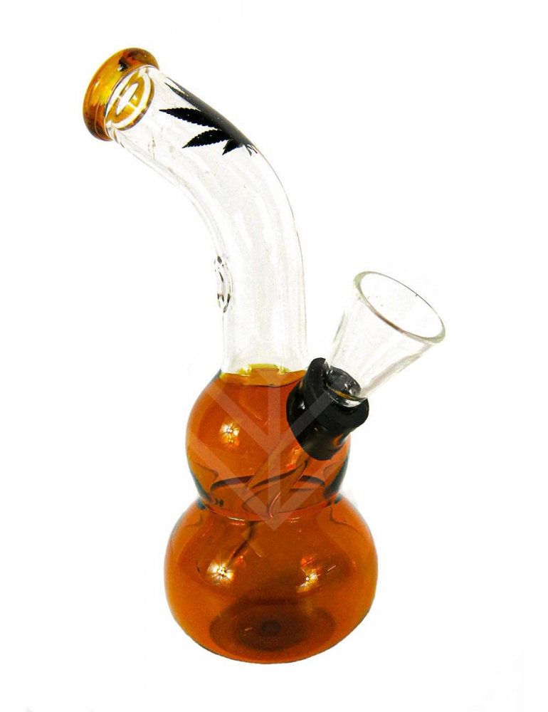 BONG LEAF BONG GLASS UMBER H;12