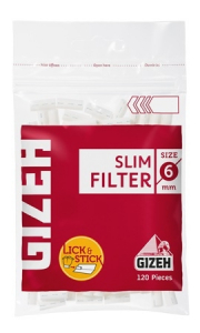 ������� GIZEH SLIM 6MM RED
